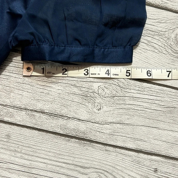 🌻Y2K 2eNV sz. S Navy Blue Dress w/tie back - Picture 8 of 10